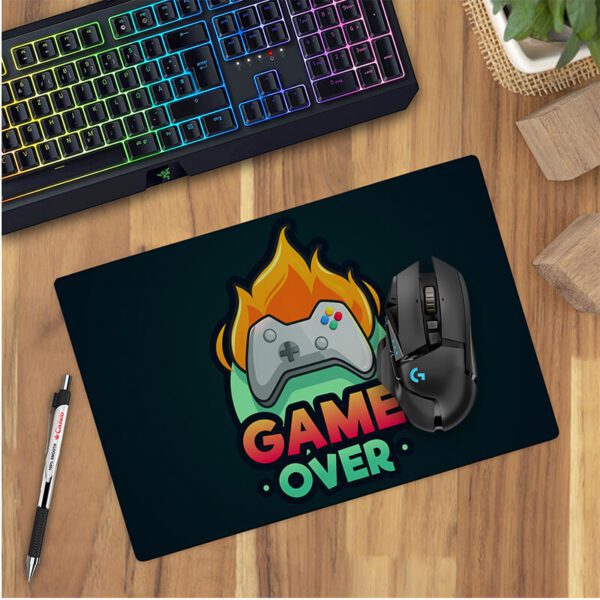ماوس پد گیمینگ طرح game over کد 4074 - تصویر 2