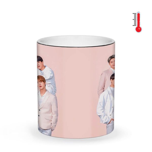 ماگ حرارتی زیگ زاگ طرح بی تی اس کد 1361 - تصویر 4